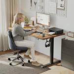 Klicelor Electric Standing Desk 48 Inch, Height Adjustable Desk for Home Office, Sit Stand Up Rising Computer Table with Memory Preset, Rustic Brown