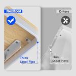 FLEXISPOT Comhar Electric Standing Desk with Drawers Charging USB Port, Height Adjustable 48" Whole-Piece Quick Install Home Office Computer Laptop Table with Storage (Maple Top + White Frame)