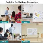 OLIXIS Magnetic White Board, Dry Erase Board for Wall 36" x 24", Whiteboard with 1 Dry Eraser & 2 Multicolor Markers & 4 Magnetic Pins, Aluminium Frame for Home, School, Office, White