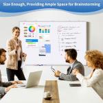 Magnetic Whiteboard Dry Erase, 48 x 36 inch Large White Board for Wall, Foldable Aluminum Frame Hanging Whiteboards for Home Classroom Office