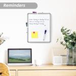 VUSIGN Small White Board Dry Erase, 14'' x 11'' Magnetic Dry Erase Board, Mini Whiteboard with Markers for Students, Fridge, Wall, Locker