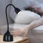EJIAXIN Desk Lamp for Home Office, LED Reading Light, Small Adjustable Flexible Gooseneck Table Lamp, Eye-Caring Desk Lamp for College Dorm Room Study Lamp, Black