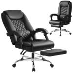 Homall Executive Home Office Chair with Lumbar Support,400lbs Adjustable Ergonomic High Back Office Chair Reclining Managerial Chair for Home Office (Black)