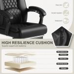 Homall Executive Home Office Chair with Lumbar Support,400lbs Adjustable Ergonomic High Back Office Chair Reclining Managerial Chair for Home Office (Black)