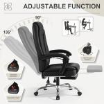 Homall Executive Home Office Chair with Lumbar Support,400lbs Adjustable Ergonomic High Back Office Chair Reclining Managerial Chair for Home Office (Black)