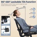 MOLENTS Ergonomic Office Chair, Mesh Computer Desk Chairs with Adjustable Lumbar Support, 3D Armrests, Tilt Function, Comfy Wide Seat, Swivel Executive Work Task Chair for Company and Home