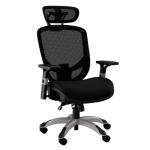 STAPLES Hyken Ergonomic Office Chair Adjustable Lumbar Support with Breathable Mesh, Swivel Desk Chair for Home Office, Black (XL)