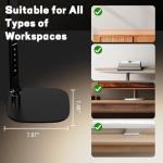 LitONES LED Desk Lamp for Home Office, Professional Eye-Caring Diffused Desk Light, 3 Color 10 Brightness Computer Light, Dimmable Office Lamp with Memory & Timer Func, Metal Swing Arm Table Lamp