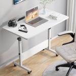 HDHNBA Rolling Desk Adjustable Height,Portable Laptop Desks,Small Standing Desk with Wheels for Home Office
