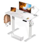 Kingant Standing Desk Height Adjustable Small Electric Stand Up Desks [35 x 20 Inch] - Ergonomic Sit Stand Desk Rising Desks for Home Office Computer Desk Stand Desk Workstation with Cable Management