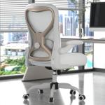 CASASIO Office Desk Chair with Ergonomic Lumbar Support, Extra-Thick Seat Cushion, Flip-up Arms, Breathable Mesh Back, Computer Task Chair for Home Office