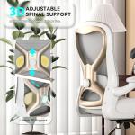 CASASIO Office Desk Chair with Ergonomic Lumbar Support, Extra-Thick Seat Cushion, Flip-up Arms, Breathable Mesh Back, Computer Task Chair for Home Office