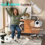 CASASIO Office Desk Chair with Ergonomic Lumbar Support, Extra-Thick Seat Cushion, Flip-up Arms, Breathable Mesh Back, Computer Task Chair for Home Office