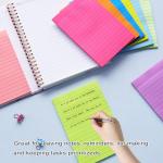 9 Pack Lined Sticky Notes 4x6 in Post Sticky Notes with Lines, 9 Bright Colors Self Sticky Notes Pad Its, Large Ruled Sticky Note for Office, Home, 35 Sheets/Pad