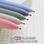 UIXJODO Gel Pens, 5 Pcs 0.5mm Black Ink Pens Fine Point Smooth Writing Pens, High-End Series Pens for Journaling Note Taking, Cute Office School Supplies Gifts for Women Men (Morandi)