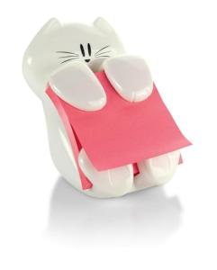 Post-it Pop-up Note Dispenser Cat Design 3x3 in 1 Dispenser/Pack (CAT-330 White)