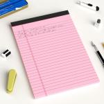 5pcs Small Note Pads 5x8 Notebook College Ruled Legal Pads Color Notepads 5 Pack Study Back Writing Pads 5 x 8 Perforated Narrow Ruled Pads of Paper for School & Office Supplies 30 Sheets/Pack