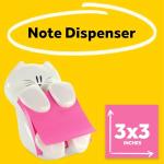 Post-it Pop-up Note Dispenser Cat Design 3x3 in 1 Dispenser/Pack (CAT-330 White)