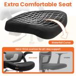 NEO CHAIR Office Desk Chair Computer High Back Mesh Gaming Seat with Ergonomic Adjustable Comfy Flip-up Armrests Lumbar Support Height for Home (Black)