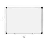 Amazon Basics Magnetic Dry Erase Whiteboard, 24"W x 18"H, Aluminium Frame, Silver/White