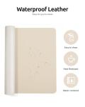 YSAGi Leather Desk Pad Protector, Office Desk Mat, Large Mouse Pad, Non-Slip PU Leather Desk Blotter, Waterproof Laptop Desk Writing Pad for Office and Home (23.6" x 13.8", Eggshell)