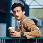 BENYAR Men's Waterproof Chronograph Leather Strap Watch