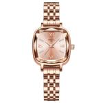 NIBOSI Women's Rose Gold Diamond Dress Watch