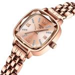 NIBOSI Women's Rose Gold Diamond Dress Watch