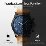 BENYAR Men's Waterproof Chronograph Leather Strap Watch