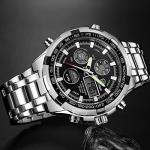Golden Hour Men's Stainless Steel Waterproof Sport Watch