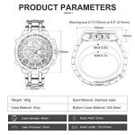 Golden Hour Men's Stainless Steel Waterproof Sport Watch