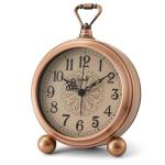 Vintage Bronze Battery Operated Retro Analog Clock