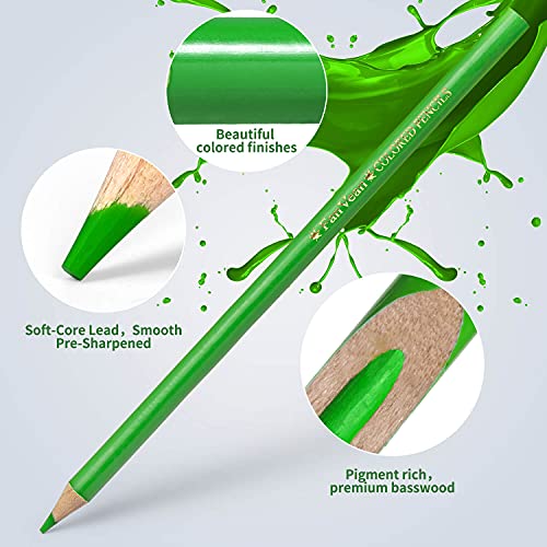 FanVean 50-Count Colored Pencil Set for All Ages