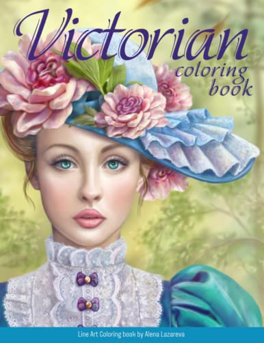 Victorian Coloring Book: Vintage Line Art for Adults