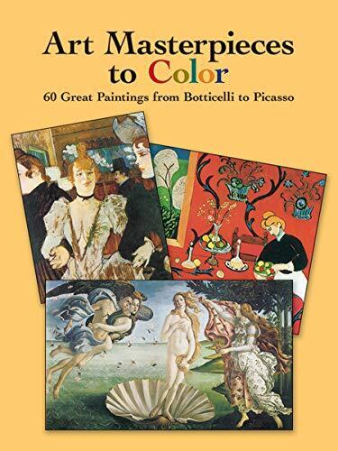 Coloring Book of 60 Iconic Art Masterpieces