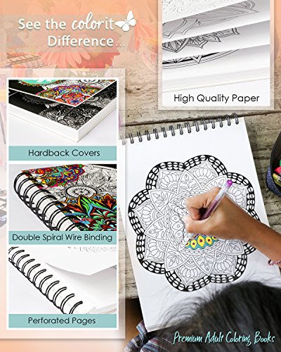 ColorIt Adult Mandala Coloring Book - Artist Quality