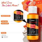 Caliart 36-Color Acrylic Paint Set with Brushes