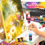 Caliart 36-Color Acrylic Paint Set with Brushes