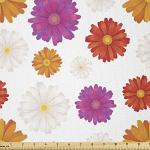 Modern Daisy Stretch Knit Fabric for Crafts