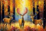 Golden Autumn Forest Diamond Painting Kit - 5D Art