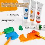 Vibrant Acrylic Paint Set with Art Brushes