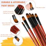 18-Piece Paint Brushes Set for All Mediums