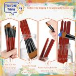 18-Piece Paint Brushes Set for All Mediums