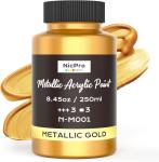 Metallic Gold Acrylic Paint for Art Projects