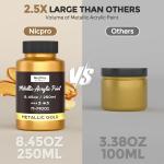 Metallic Gold Acrylic Paint for Art Projects