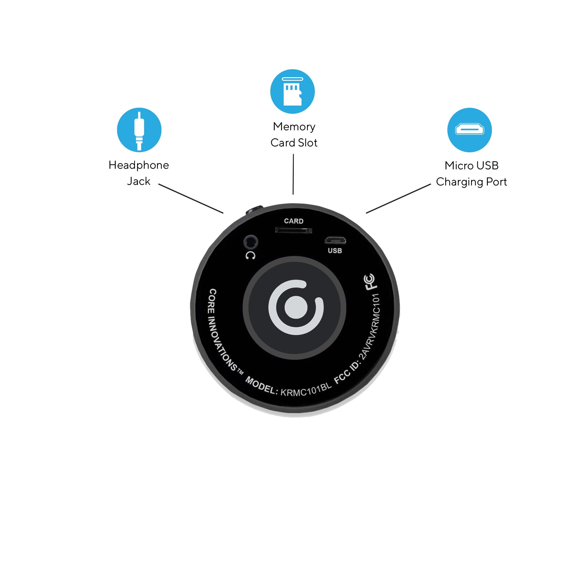 Wireless Bluetooth Karaoke Microphone with Built-in Speakers