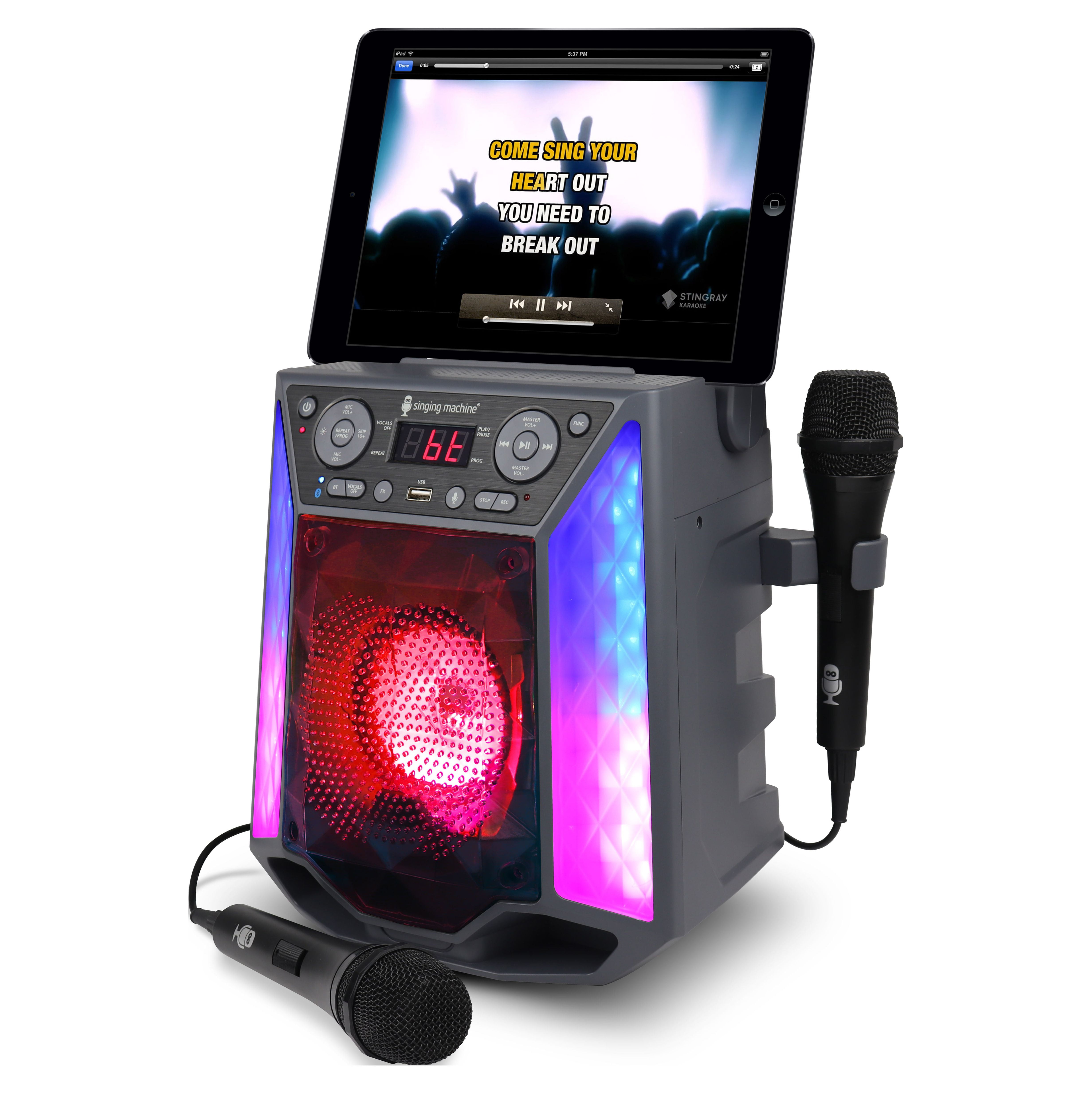 Singing Machine Shine Duets Bluetooth Karaoke Machine