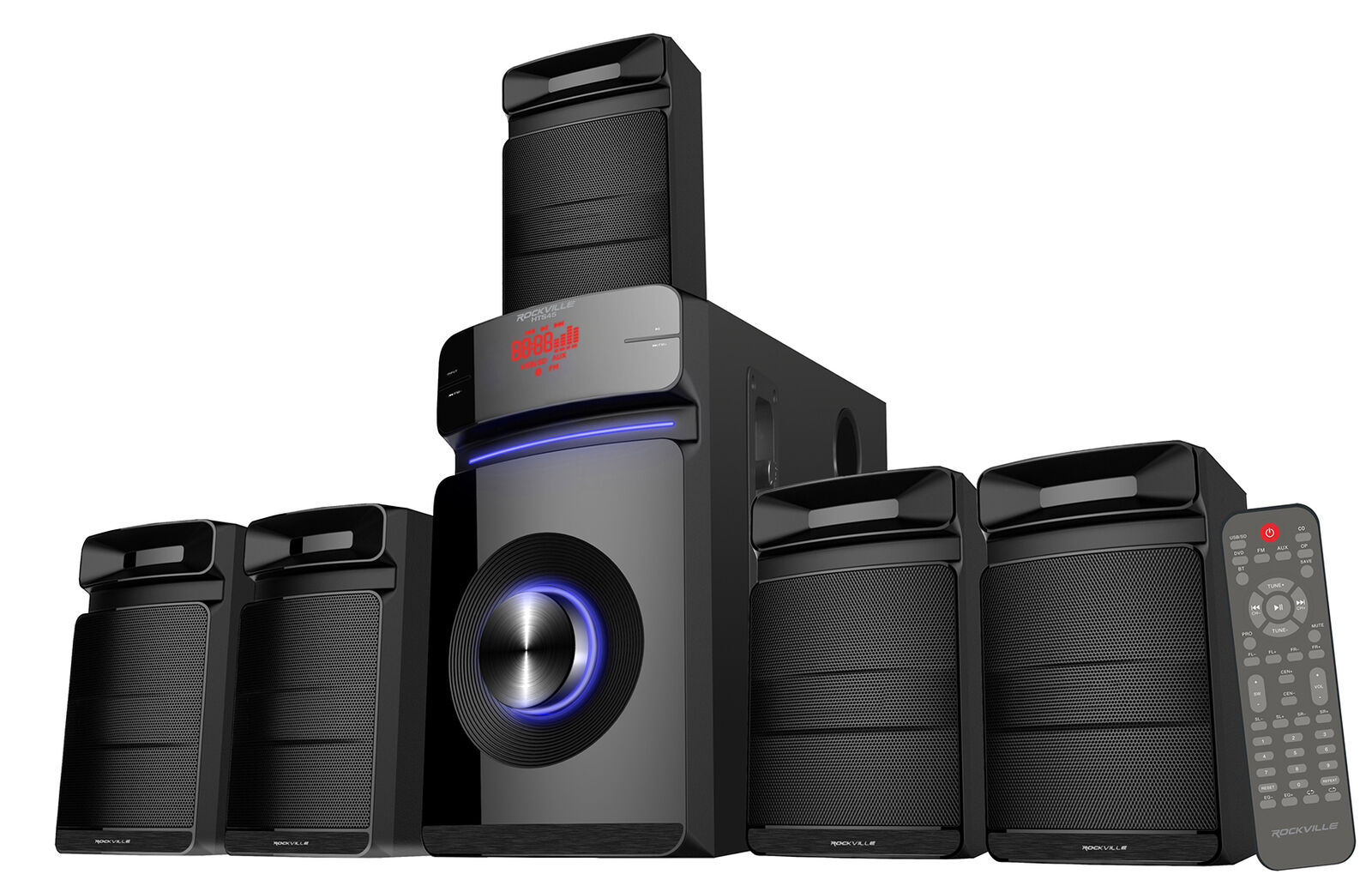 Rockville Home Theater Karaoke System with Wireless Mics