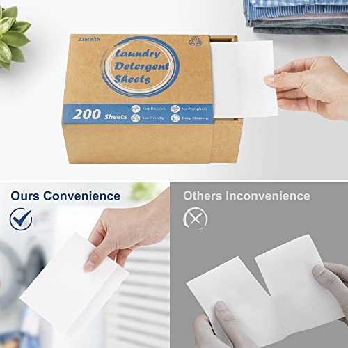 Fresh Linen Laundry Detergent Sheets - Eco-Friendly 200 Loads