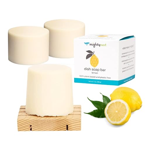 Eco-Friendly Lemon Dish Soap Bar Set